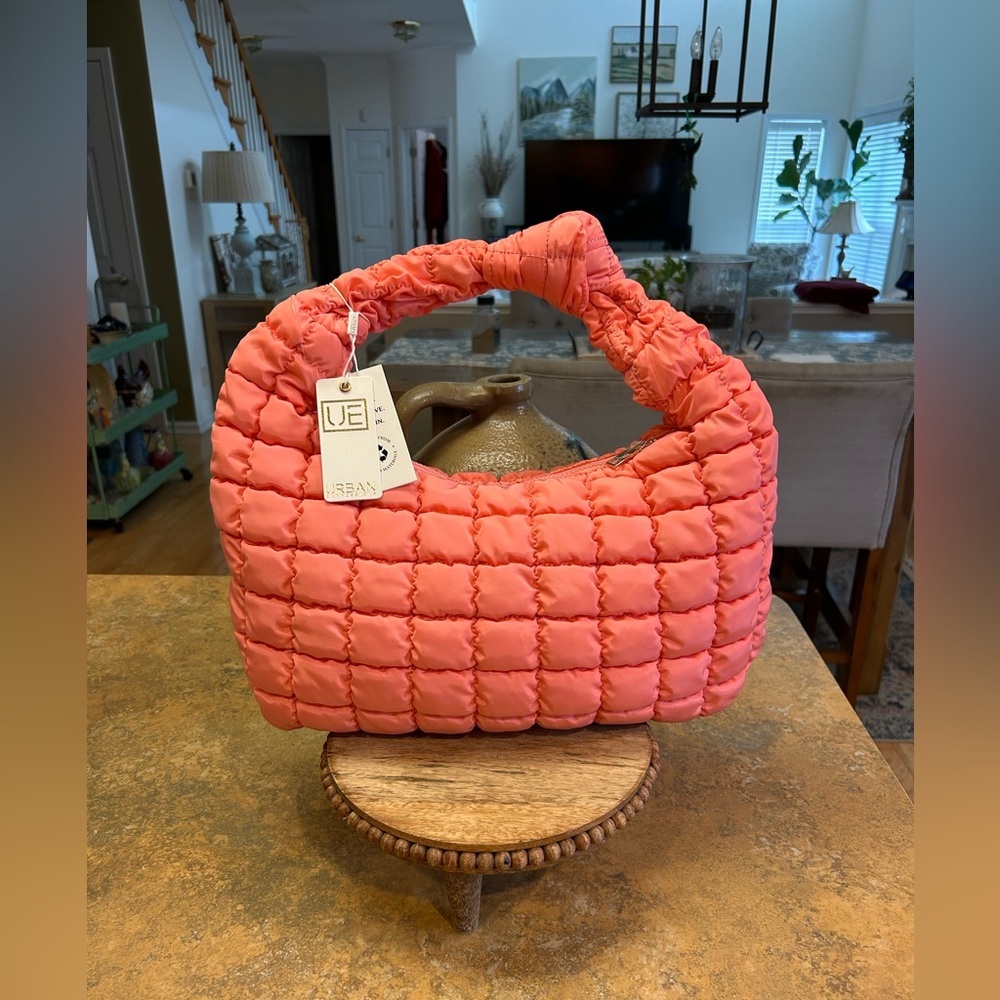 NWT Urban Expressions Salmon Quilted Bag